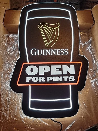 Guinness beer pint - pint, open