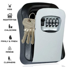 Key Safe Box 4 Digit Wall