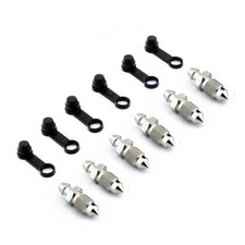 For Alfa 159 & 166 Front & Rear Bleed Screw Kit STAINLESS STEEL (Brembo 4 pot)