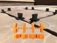 Reusable Slab, Patio, paving, porcelain, stone spacers, 20 pk. 10/8/6/5/4/3mm