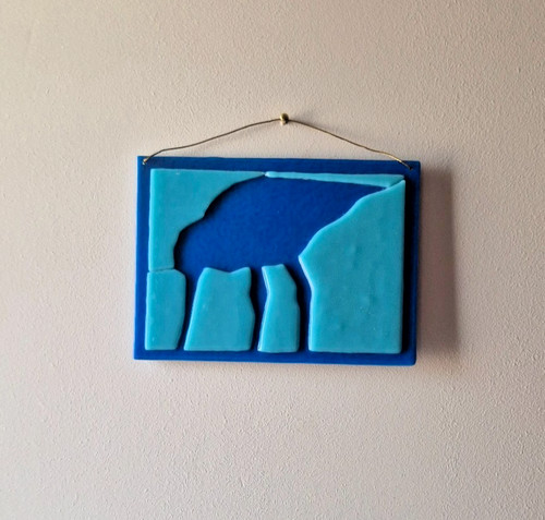 Fused glass wall art - fused,