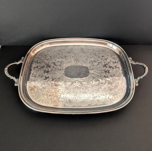 Silverplate rectangular footed - rectangular,