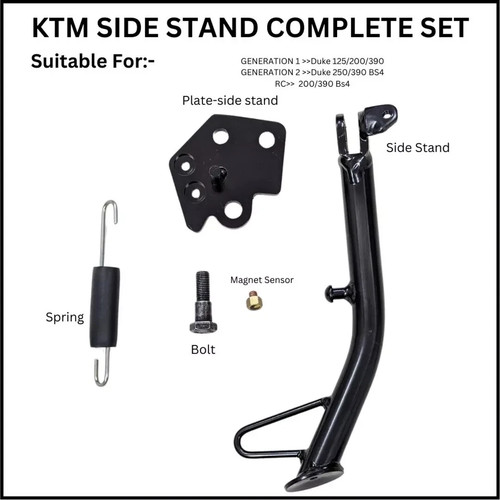 Complete side stand - stand, kit