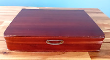 Vintage Mahogany Cutlery Box