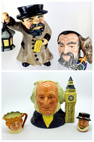 Toby character jugs - 5,