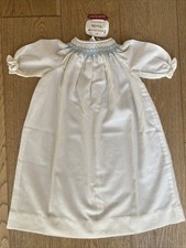 Vintage Childs Baby Viyella House Smocked Nightgown Christening Gown BNWT
