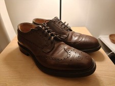 Church's Grafton Brown Leather Men's Brogue Shoes UK 9 Width F RRP: £1,090
