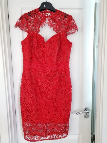 Lipsy vip sweetheart neck lace - neck,