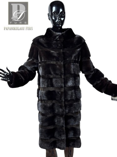 Real fur mink black horizontal - real,