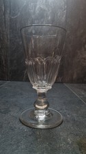 A larger antique stemware Regency cut glass Rummer Goblet / Ale Glass C.18 th
