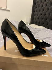 Christian Louboutin Pigalle 100 Patent Black Size 41.5 (UK  7)