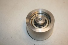 FLAT BELT PULLEY CROWNED BARREL ROLLER DRIVE SELF ALIGNING TRANSMISSION STAINLES