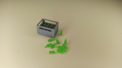 Beer crate and bottles - crate, 1/24