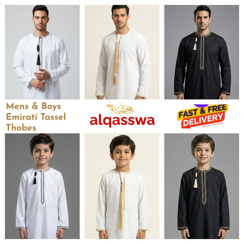 Mens boys emirati tassel - &,