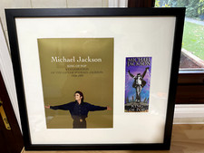 Michael Jackson ‘This Is It’ Limited Hologram concert Ticket & Programme FRAMED