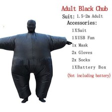 Fancy Dress Costume Adult Inflatable Suit Fat Suit Costume Fat Chub Sumo Blow Up