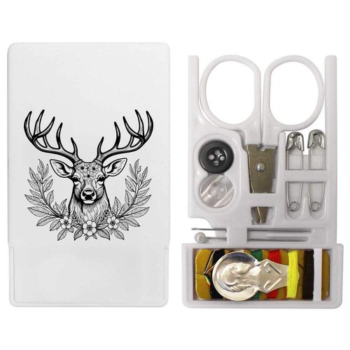 Decorative floral stag - floral,