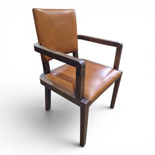 Art deco armchair vintage tan - art,