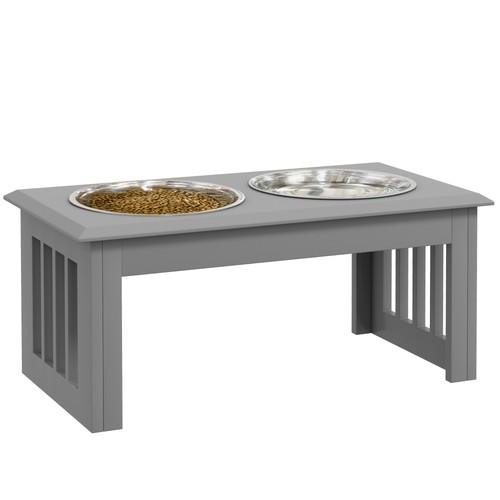 Pawhut raised dog bowls pet - pawhut,