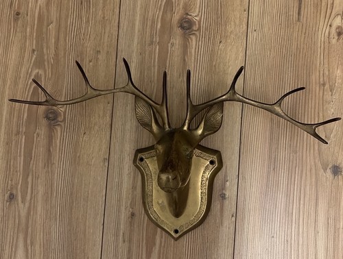 Vintage brass point stag - vintage, 10