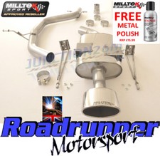 Milltek Exhaust Leon Cupra K1 Cat Back System Stainless Non Res LOUDER NEW