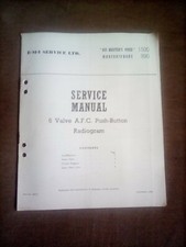 Vintage HMV 6 valve radiogram