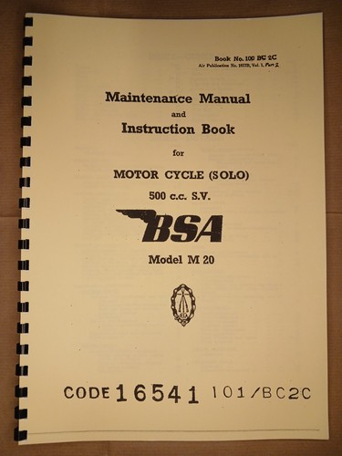 Bsa m20 1939 models - bsa, 1939-44