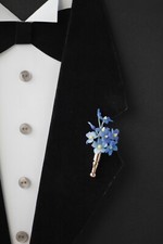 Poirot lapel pin