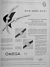 1954 OMEGA SWISS SALTARELLE WATCHES PRESS ADVERTISEMENT - CHLOE - CLETA