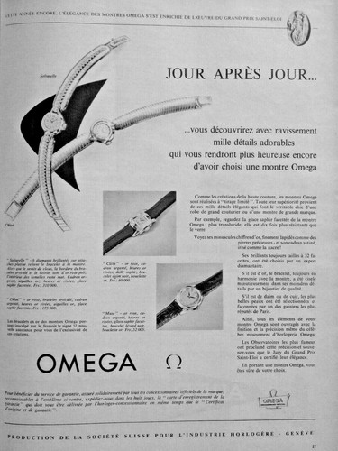 1954 omega press swiss - 1954, ad
