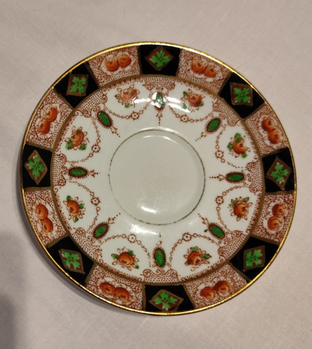 Antique salisbury china saucer - antique,
