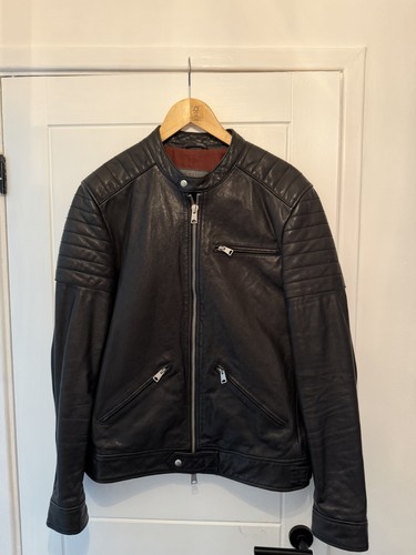 Allsaints men leather - leather, bomber
