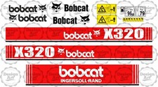 BOBCAT X320 Excavator Mini Excavator Digger Sticker Set Decals