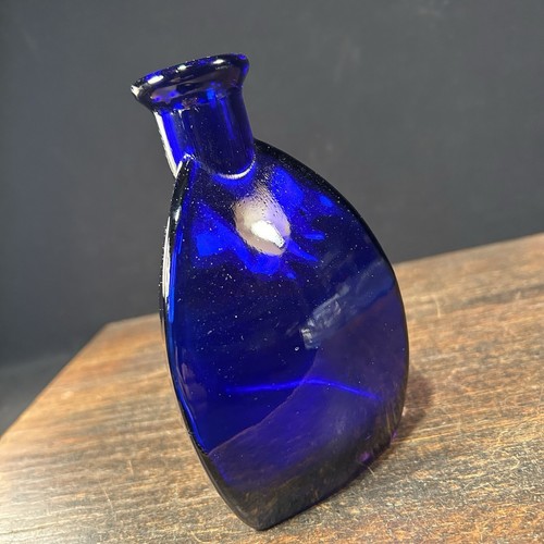 Vintage blown art glass bottle - art,