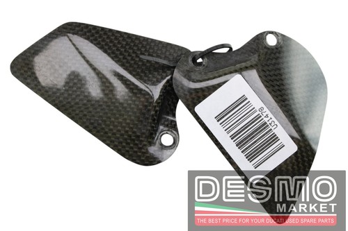 Carbon fiber rider heel guards