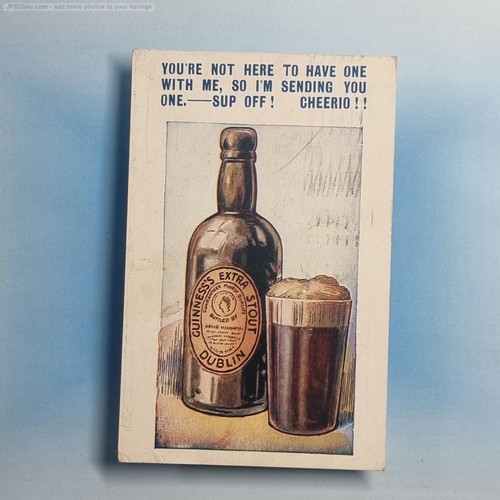 Comic postcard 1928 guinness - postcard,