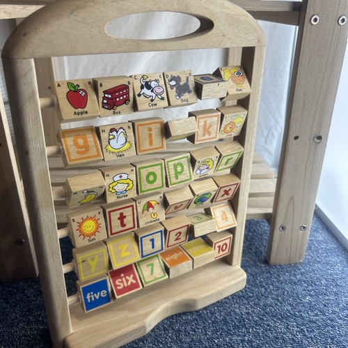 Wooden alphabet counting - alphabet, &