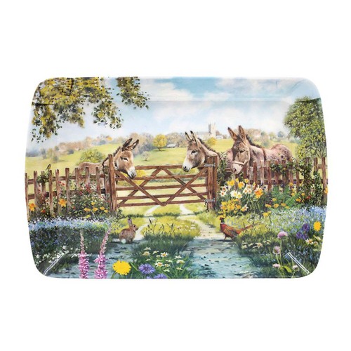 Serving tray donkey farm - tray, small