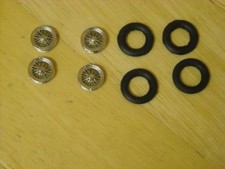 1/43rd scale wire wheels suitable for cars with 16" wheels K&R Replicas