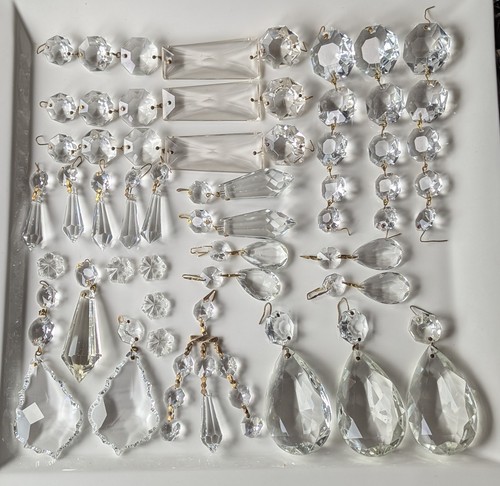 Large lot vintage chandelier - large,