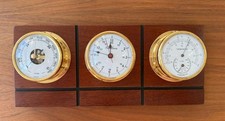 Vintage Boat Chelsea Weather Station -clock, hygrometer, thermometer , barameter
