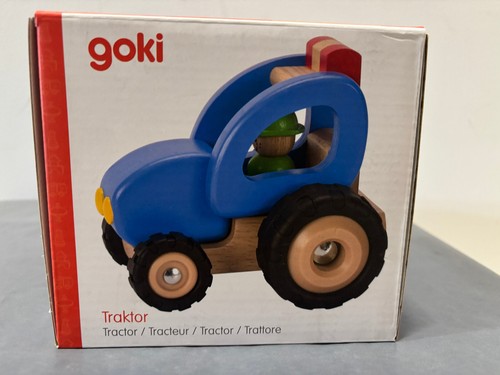 Goki wooden tractor - wooden, ages