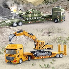 1/50 Scale Transporter Car Toys Semi-carrier Children's Inertial Toys  for Kids