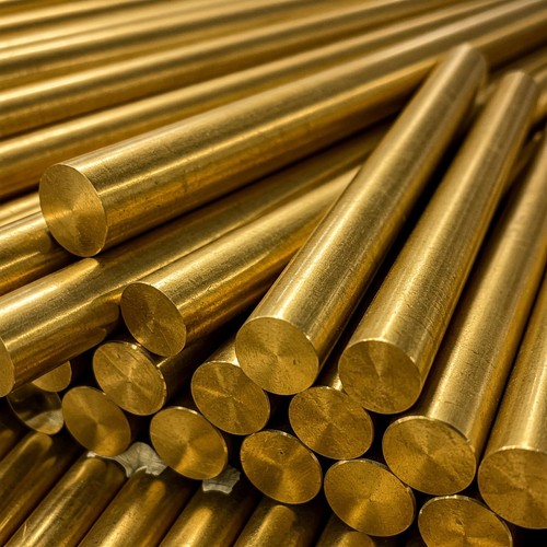 Brass round bar rod 55mm - bar,