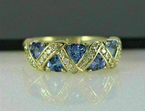 10ct trillion cut blue - trillion,