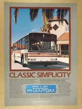 1982 Gillig Phantom Transit Bus vintage print Ad