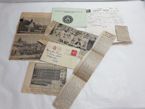 Vintage old paperwork