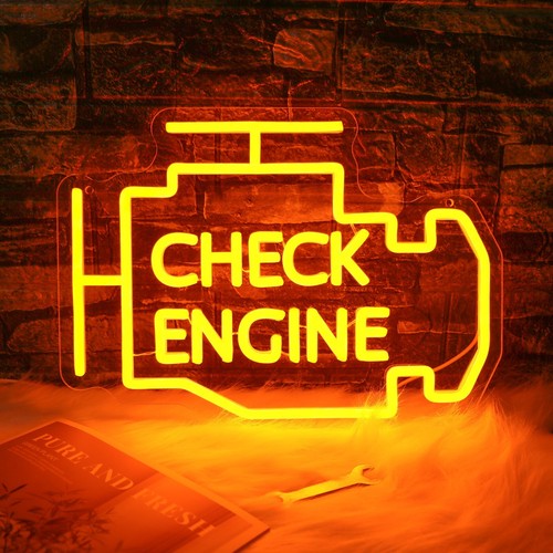 Check engine light neon - check,