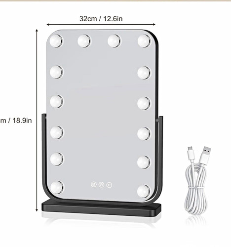 Led lighted dimmable 360 - lighted,