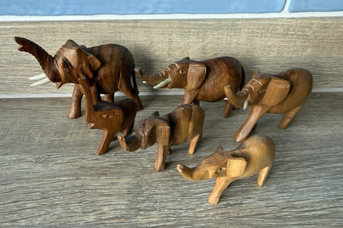 Vintage hand carved wooden - vintage,